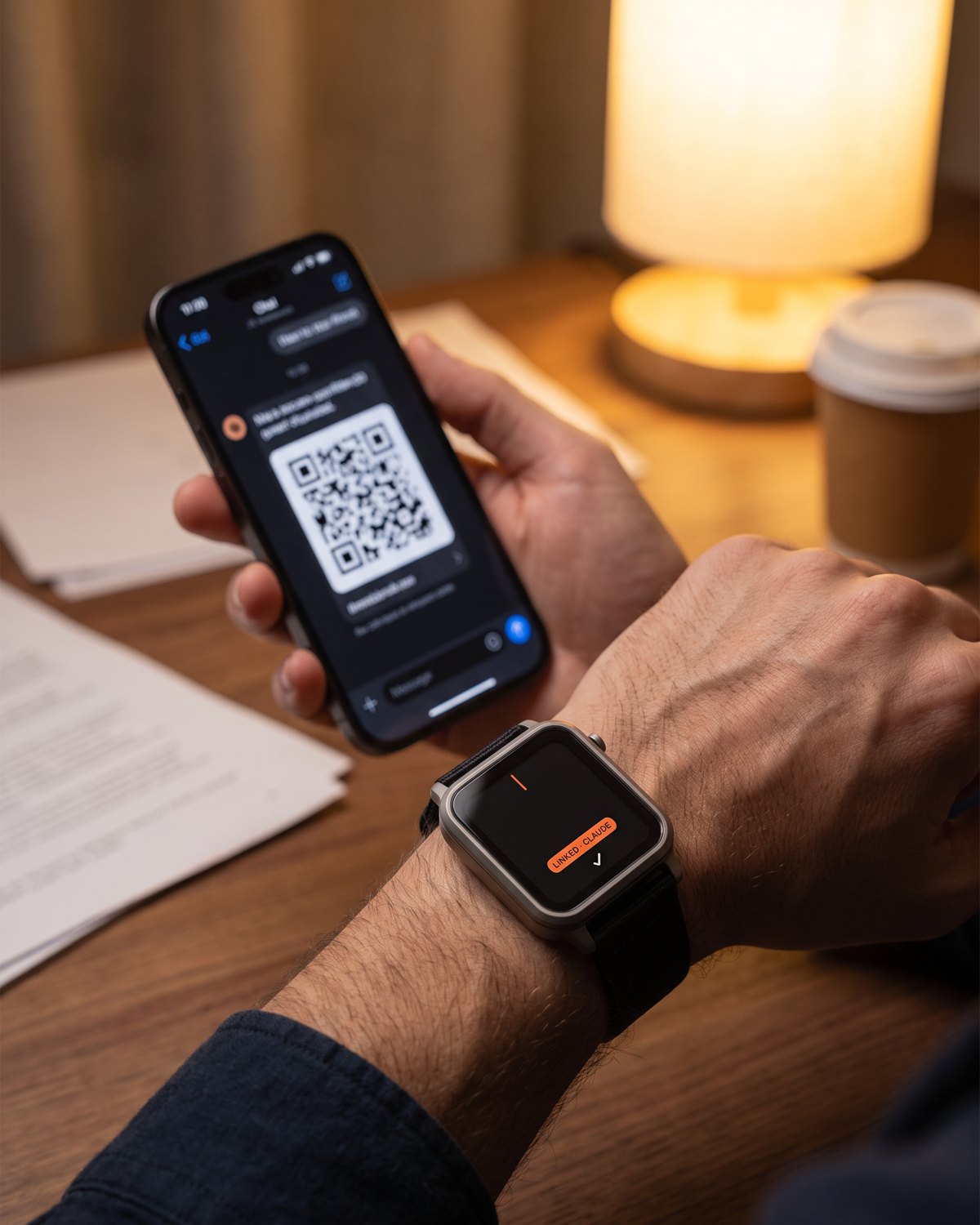 Linking Claude by QR code